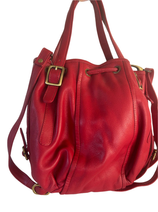 Creando Milano Leather Bucket Bag LB039